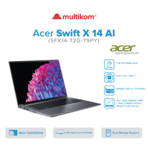 Acer Swift X 14 AI SFX14-72G-79PY Ultra 7 155H