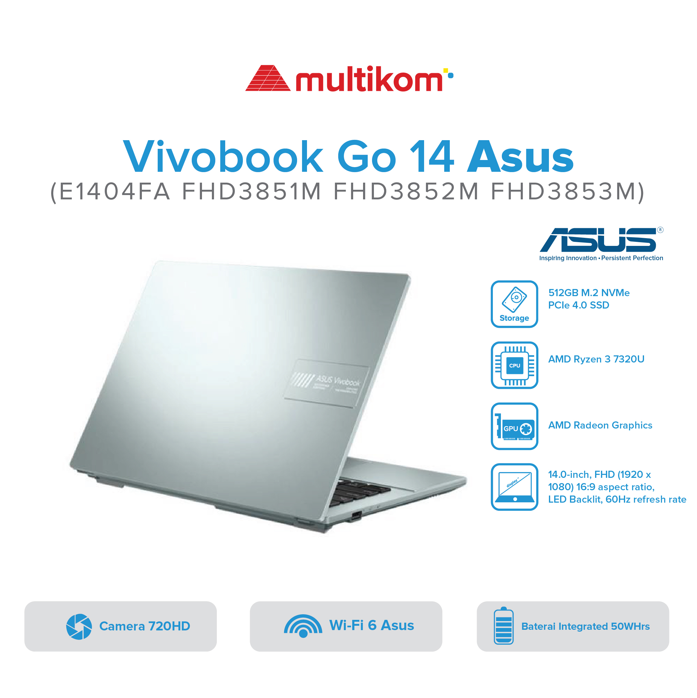 Asus E1404FA R3 7320U