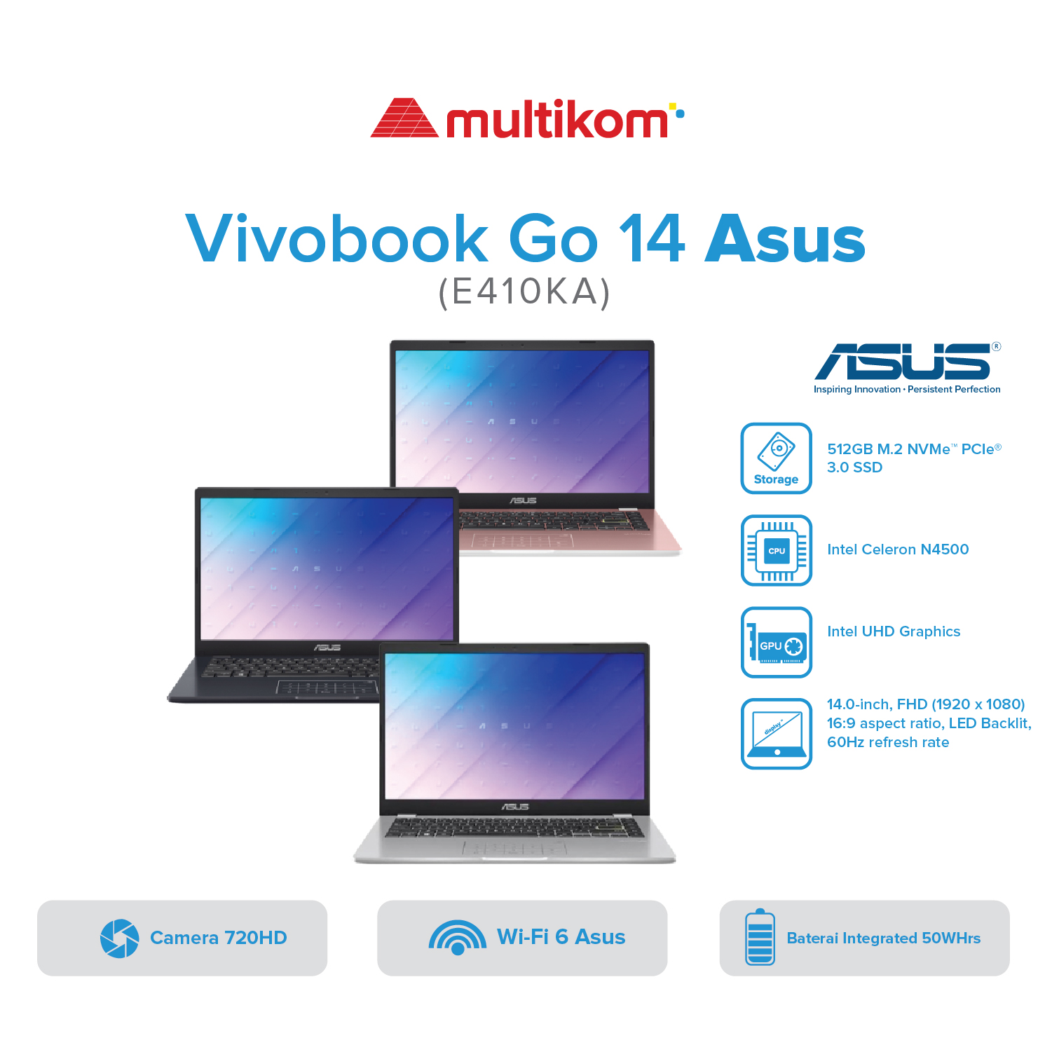 Asus Vivobook Go 14 E410KA Intel Celeron N4500