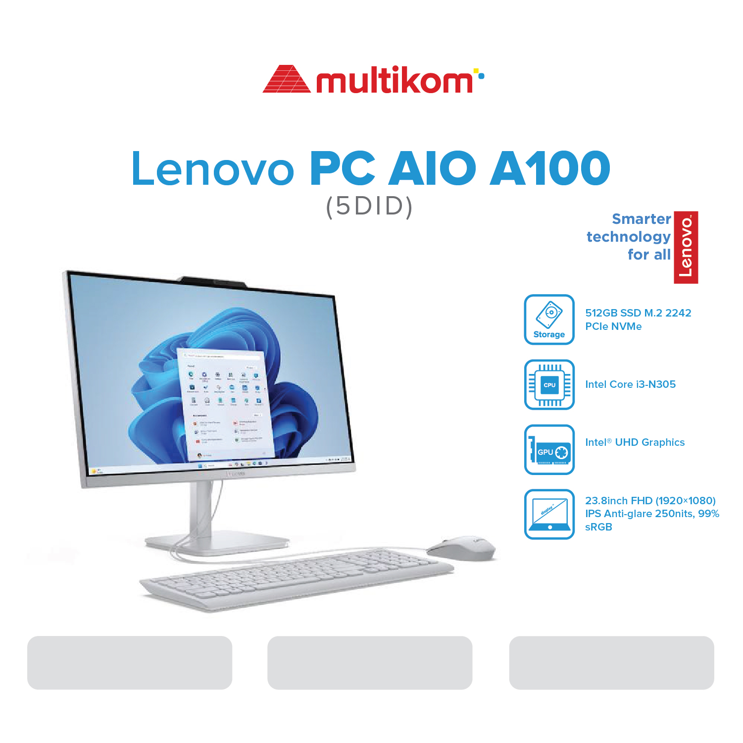 AIO LENOVO A100 INTEL CORE i3-N305