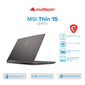 MSI Thin 15-2407 Intel Core i7-13620H NVIDIA® GeForce RTX™ 3050