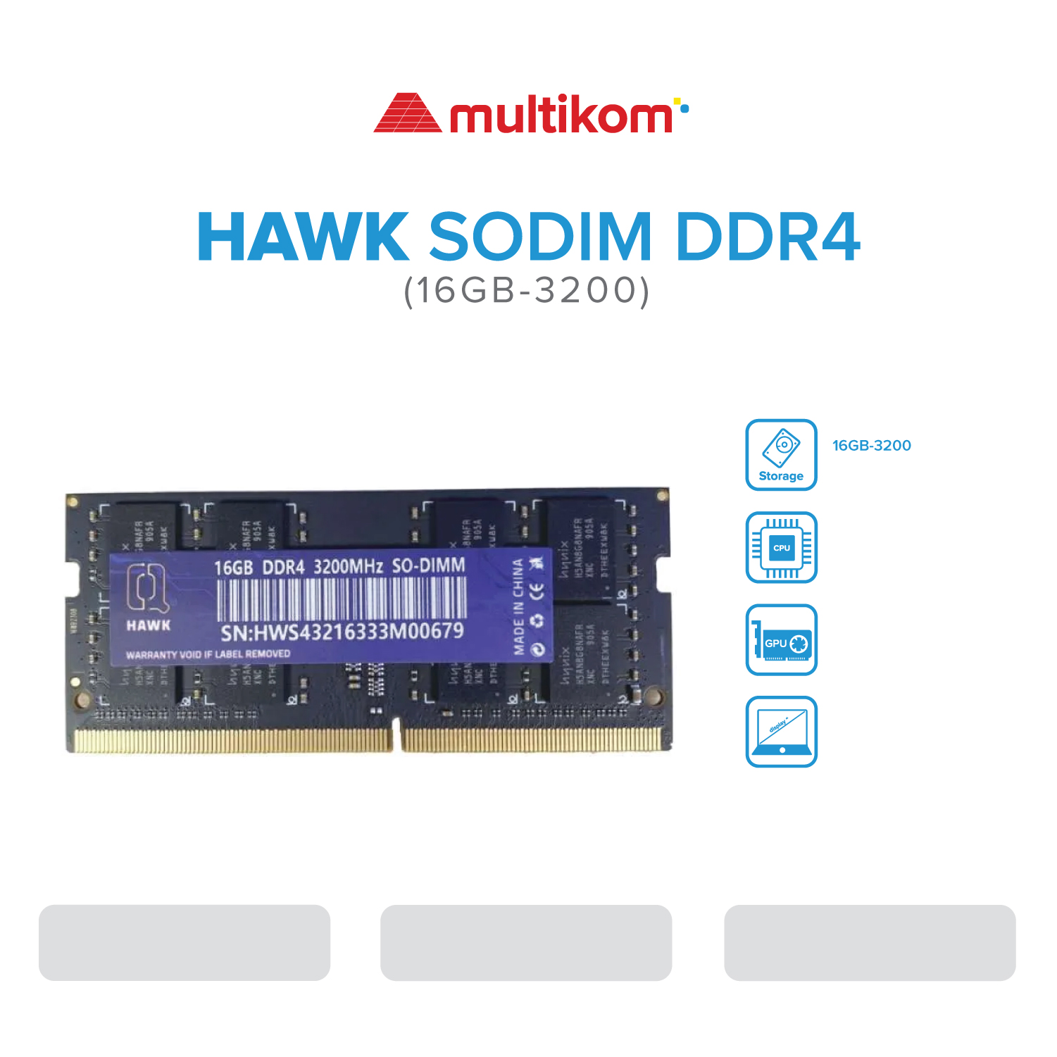 HAWK SODIM DDR4 8G 3200