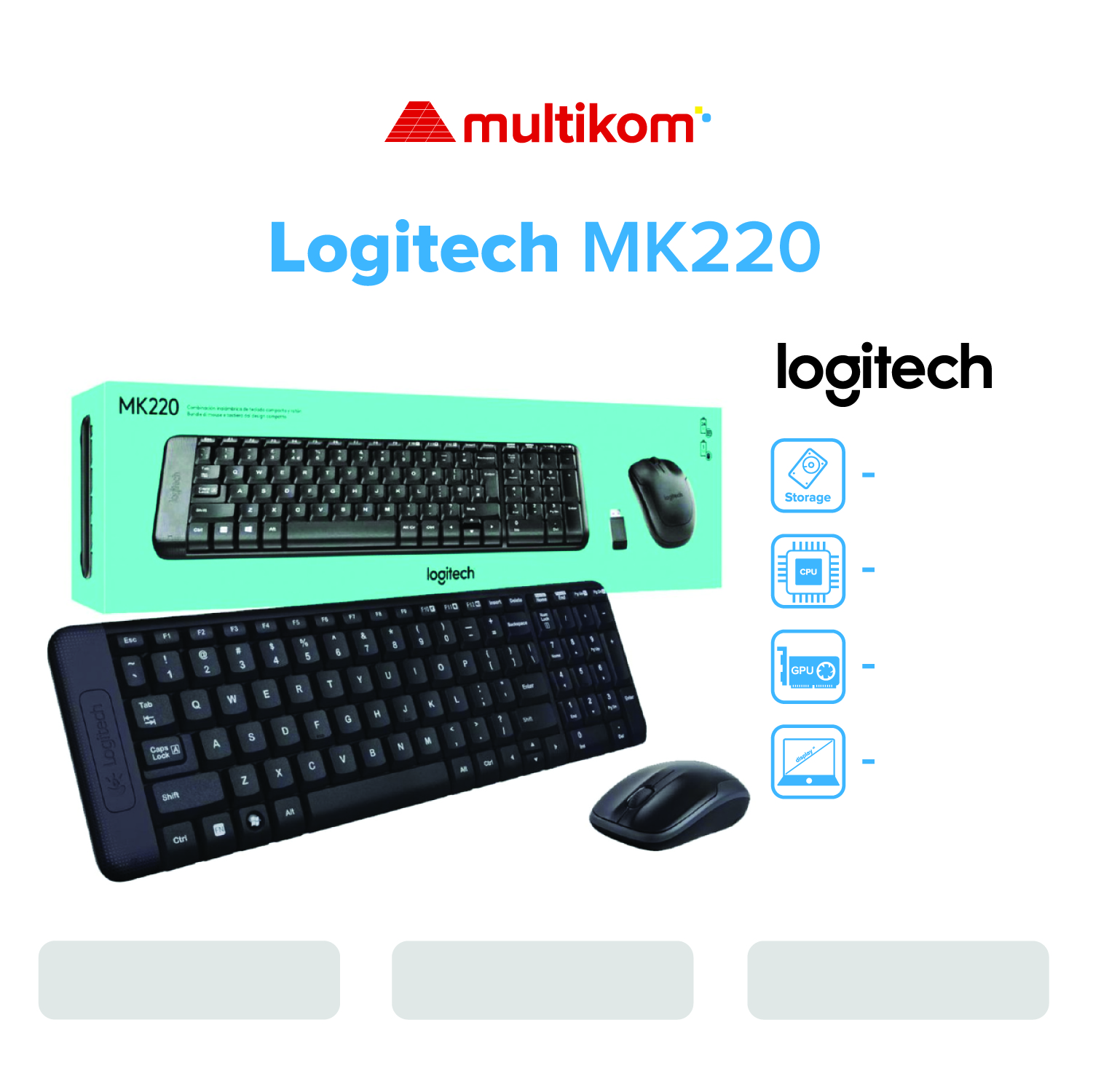 KEY+MS LOGITECH MK220 - Image 4