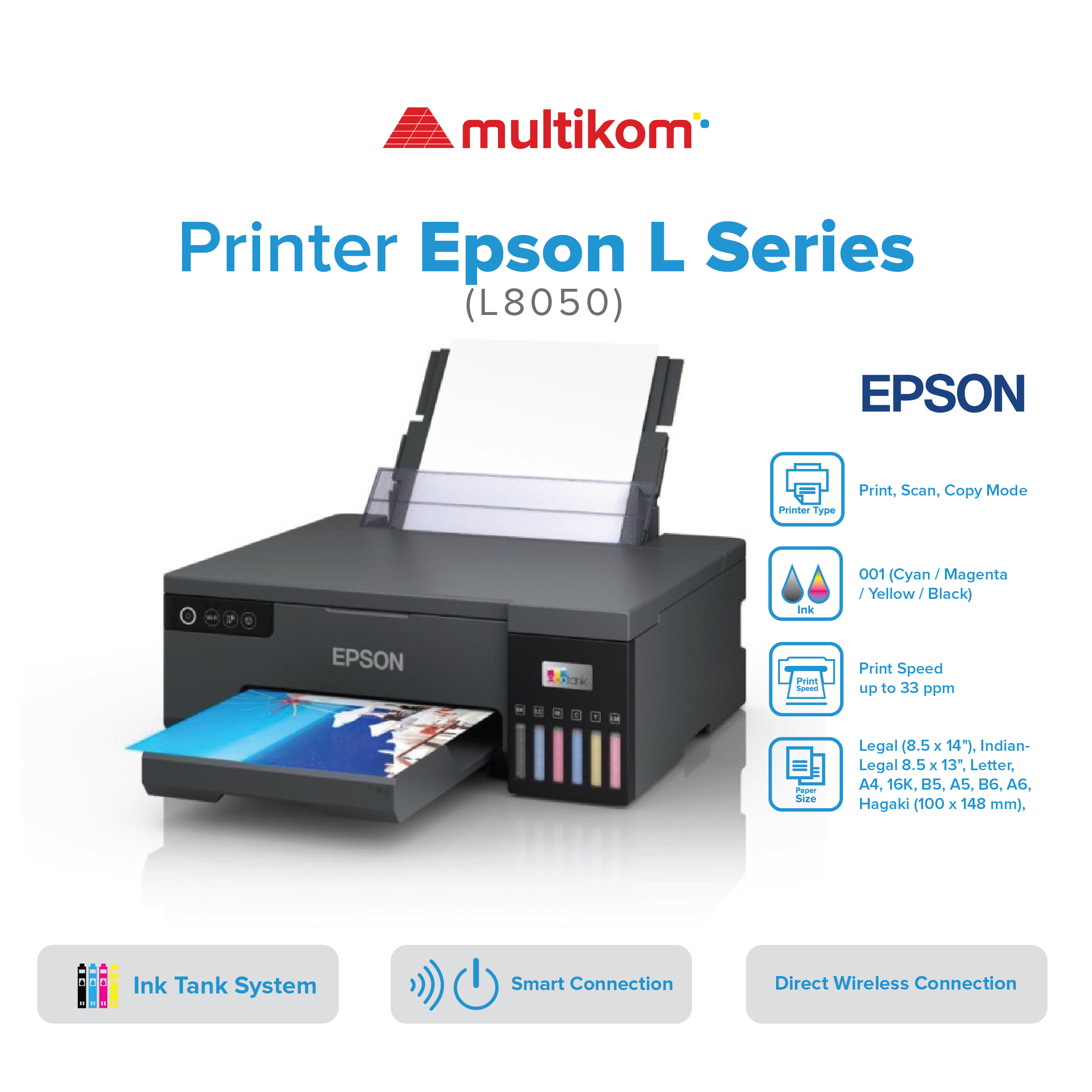 PRINTER EPSON L8050 Print Only