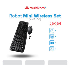 ROBOT Portable Mini Wireless Set Combo Keyboard and Mouse KM3100