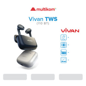 TWS VIVAN 110 BT Bluetooth 5.3 Bass ENC Gaming Earbuds Life 110 IPX5 Noise Reduction Siri
