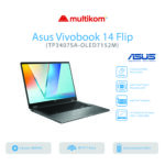 Asus Vivobook 14 Flip TP3407SA-OLED7152M/Ultra 7-256V/16GB/512GB SSD/14″ WUXGA OLED Touch/Win 11 Home OHM 2024 M365/Matte Grey