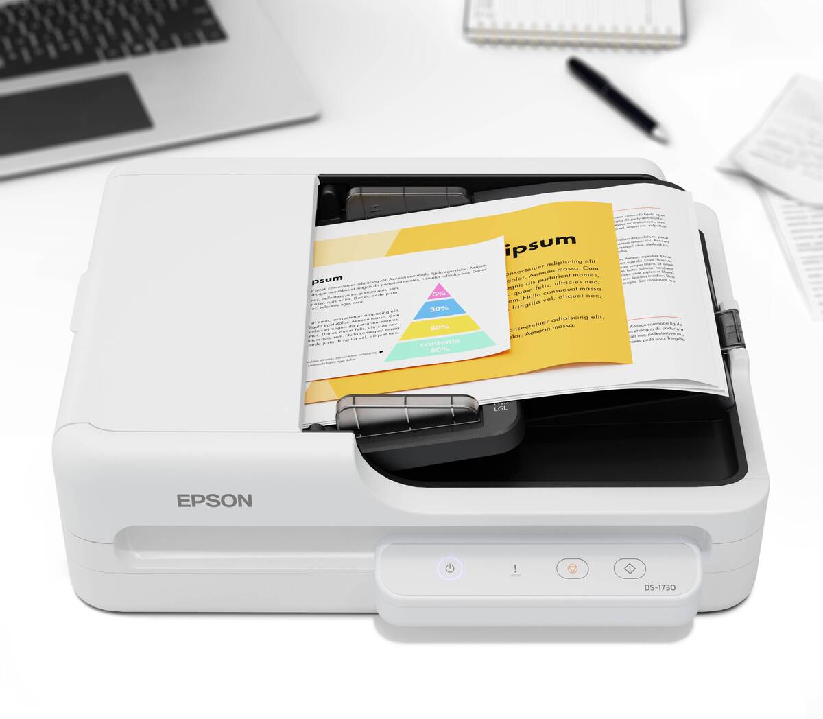 EPSON WORKFORCE DS-1730 A4 Flatbed Document Scanner with Duplex ADF - Image 6