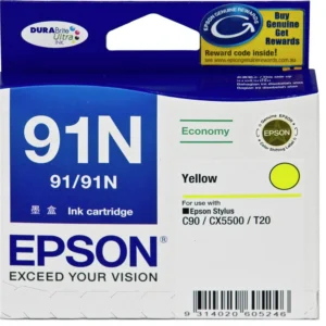 Epson 91N Yellow Ink Cartridge Genuine