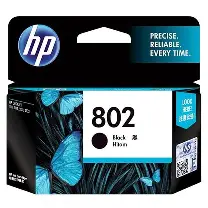 HP 802 Small Black Original Ink / Tinta Cartridge